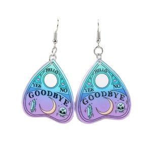 New Pastel Ouija Board Planchette Earrings